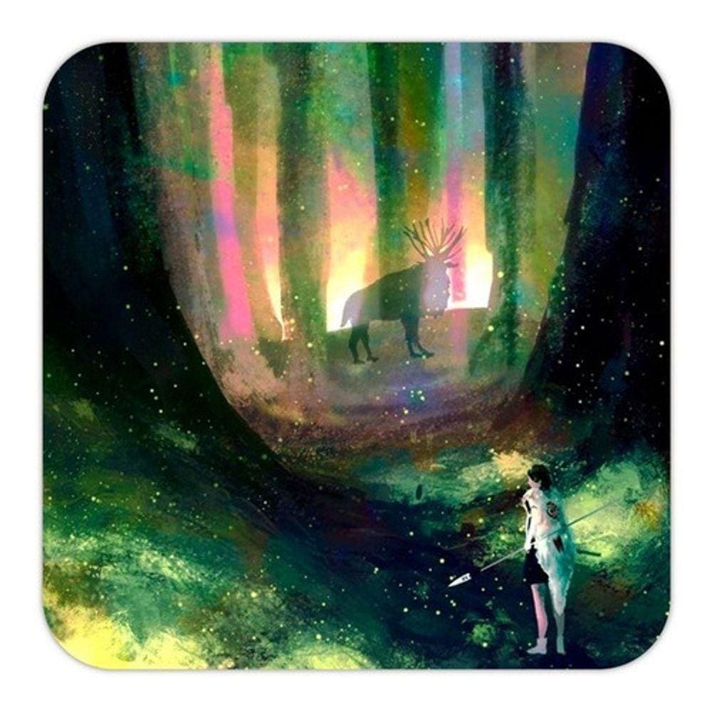 Placa Quadro Decorativo 18x18 Cm A Princesa Mononoke Ghibli