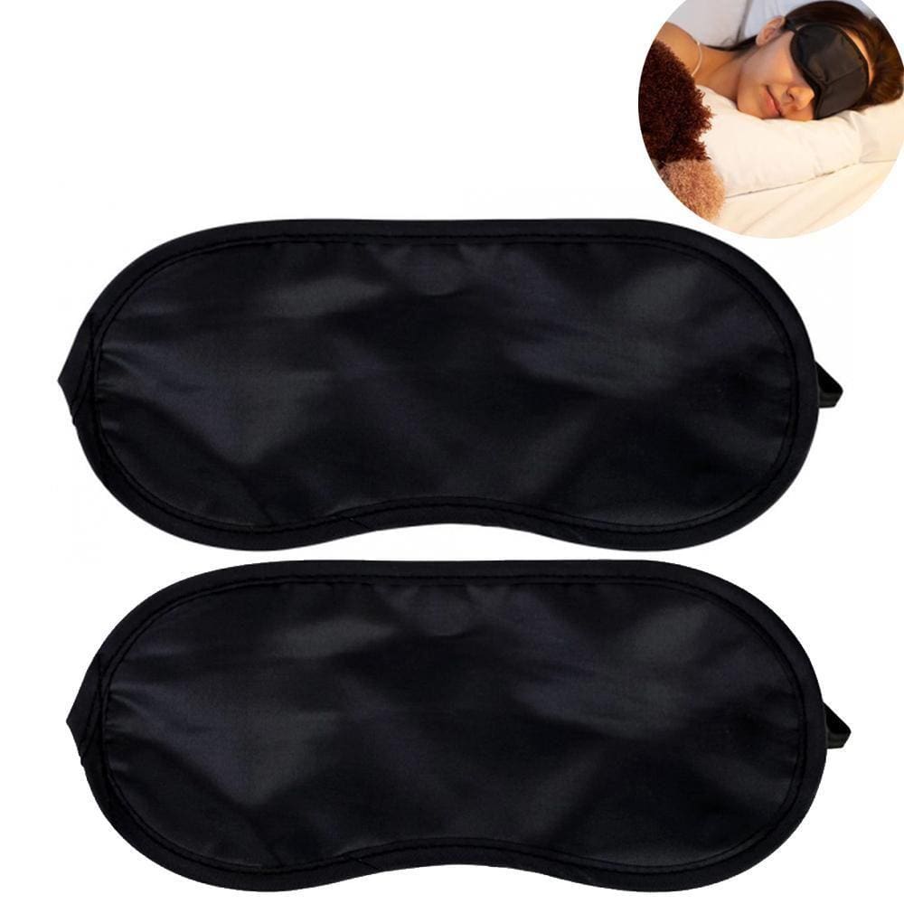 Kit 2 Máscaras De Dormir Bem Tapa Olhos Sem Luz Corta