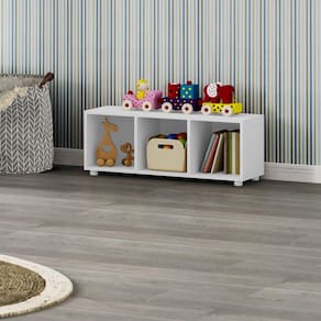 Organizador Infantil Montessoriano Single 3 Nichos - Branco