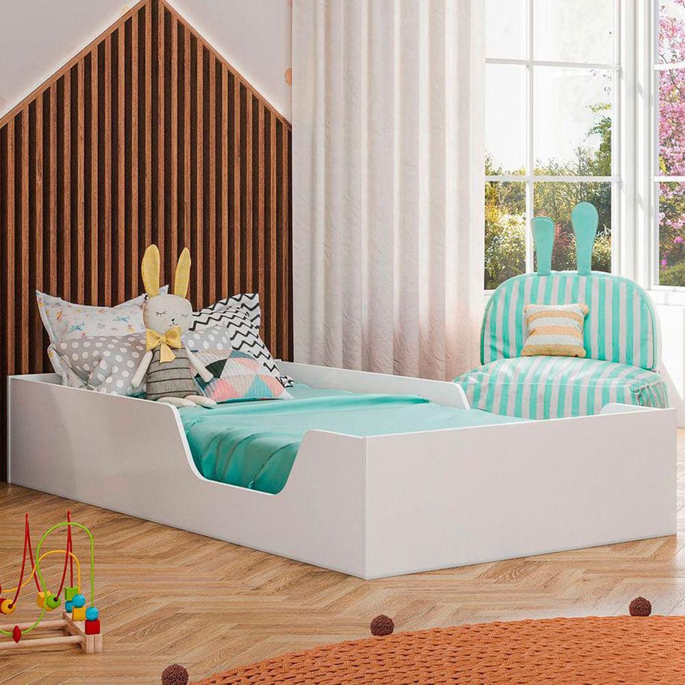 Cama Infantil Montessoriano Branco - Olivar Móveis