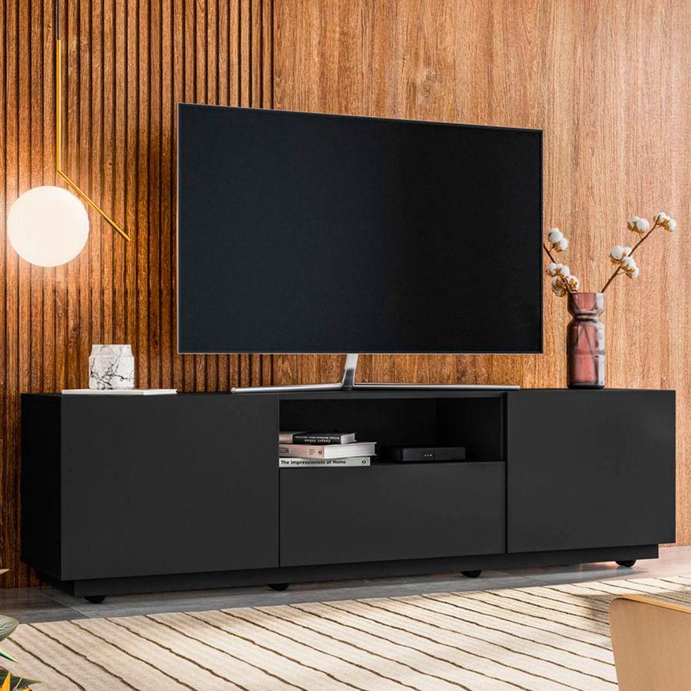Rack para TV Até 65 Polegadas Home Royal Preto - Olivar Móveis