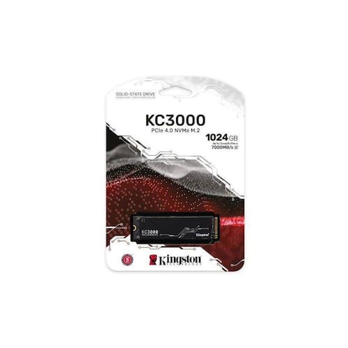 Imagem do produto SSD Kingston KC3000 1024GB NVMe M.2 PCIe 4.0 SKC3000S/1024G em Ponto Frio