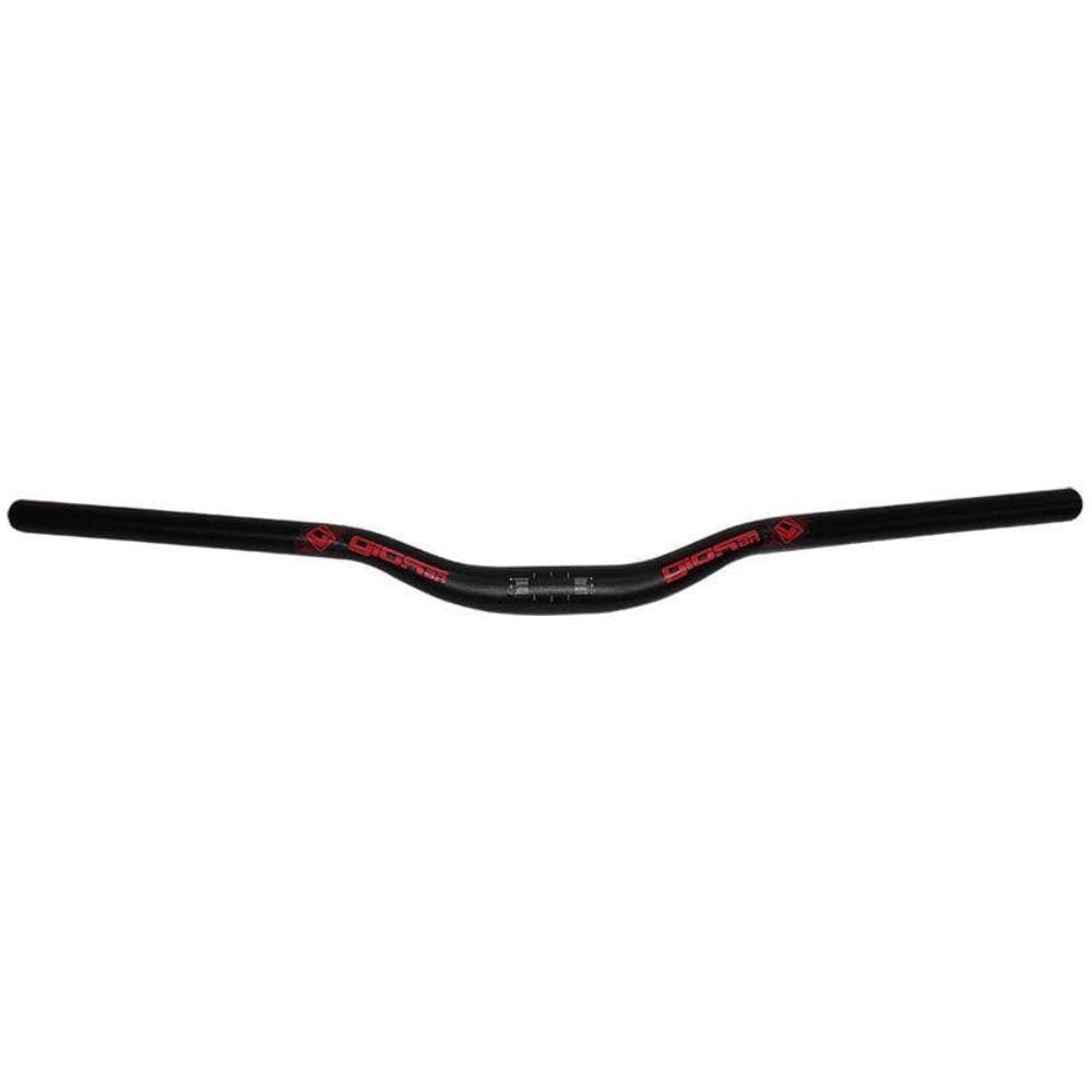 Guidão Gios Alumínio 31.8mm 700mm Bicicleta Preto / Vermelho