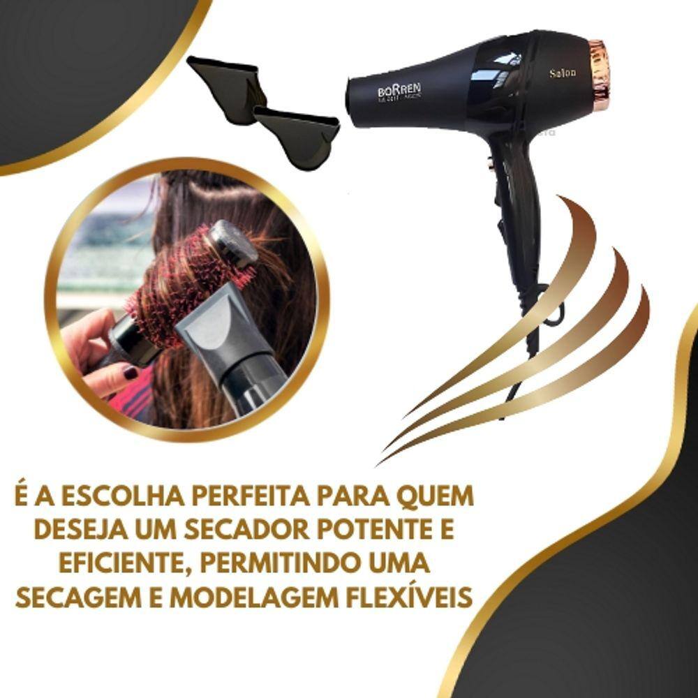 Secador Cabelo Profissional Lion Silenciar Coloré 220v Azul