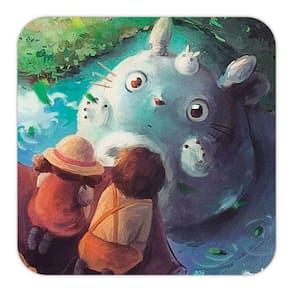 Placa Quadro Decorativo 18x18 Cm Meu Vizinho Totoro Ghibli