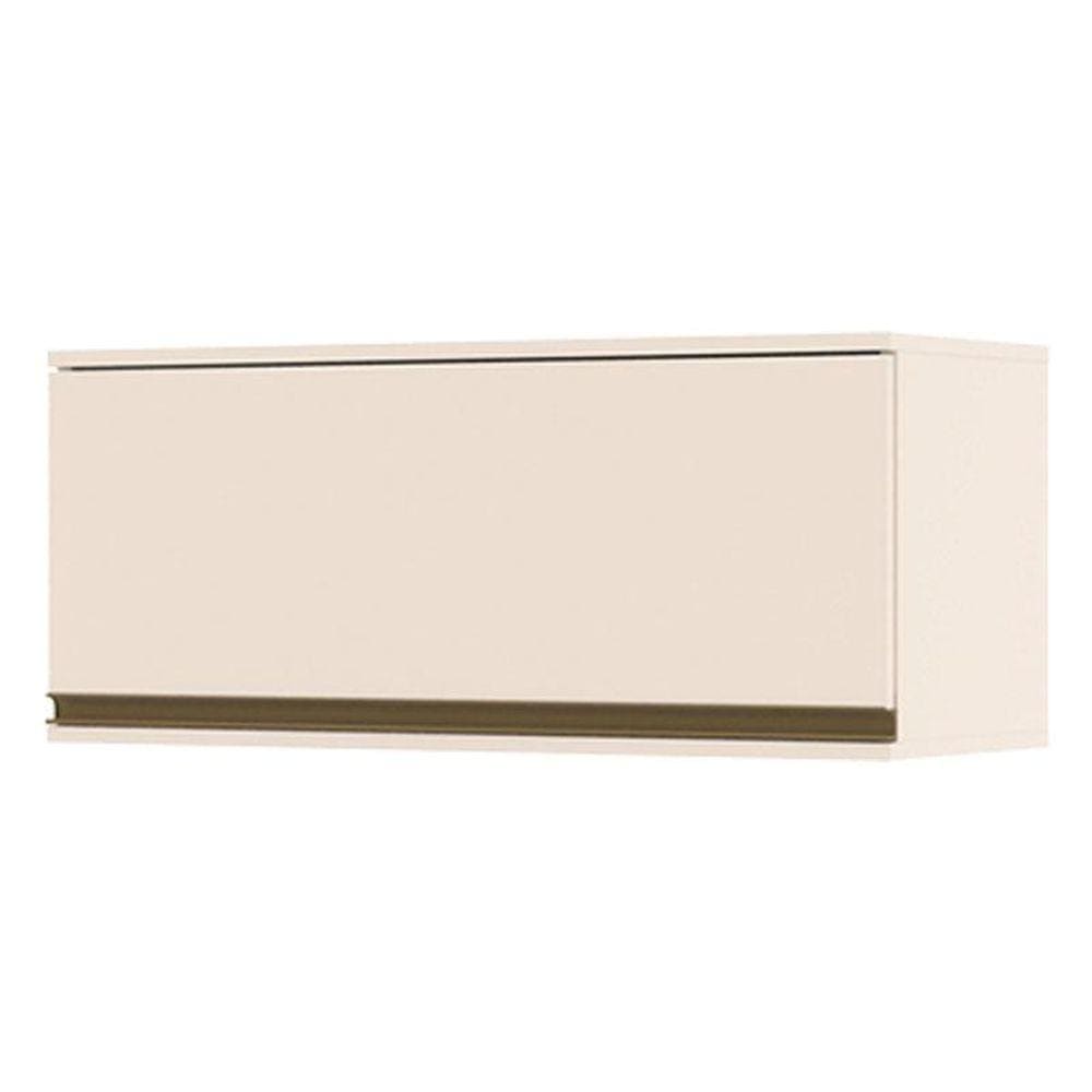 Armário Aéreo 1 Porta Basculante 80 cm Évelin Off White - Henn