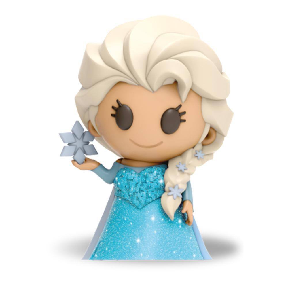 Ooshies - Boneca  Disney Princesa Colecionável  - Elsa Glitter