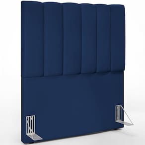 Cabeceira Cama Box Solteiro 100 Cm Dália W01 Azul Marinho