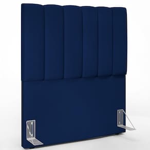 Cabeceira Cama Box Solteiro 100cm Dália W01 Azul Marinho