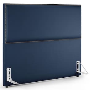 Cabeceira Box Casal Com Tachas 160 Cm Facto Azul Marinho