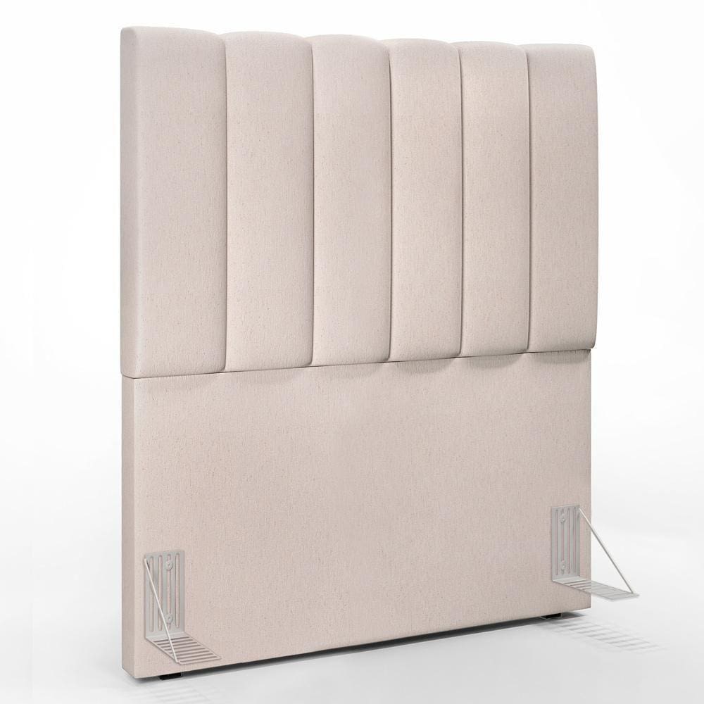 Cabeceira Cama Box Painel Solteiro 100 Cm Linho Cru