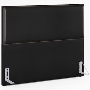 Cabeceira Cama Box Casal Queen Com Tachas 160 Cm Vicenza L02 Couríssimo Preto - Lyam Decor