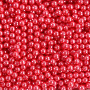 Confeito Açucarado Perolizado Vermelho 100gr Allonsy