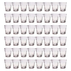 Jogo 48 Copos Shot Vidro Cachaça Vodka Tequila Dose 45mL Bar