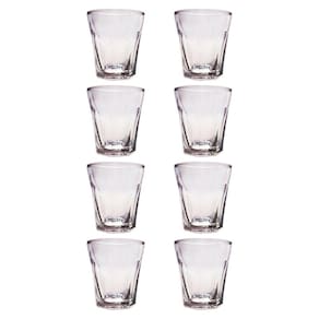 Jogo 8 Copos Shot Vidro Cachaça Vodka Tequila Dose 45mL Bar