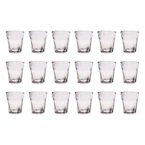Jogo 18 Copos Shot Vidro Cachaça Vodka Tequila Dose 45mL Bar