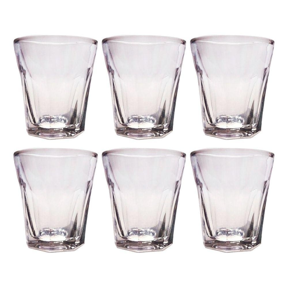 Kit 6 Peças Copo Shot Vidro Tequila Cachaça Bar 45ml Dose