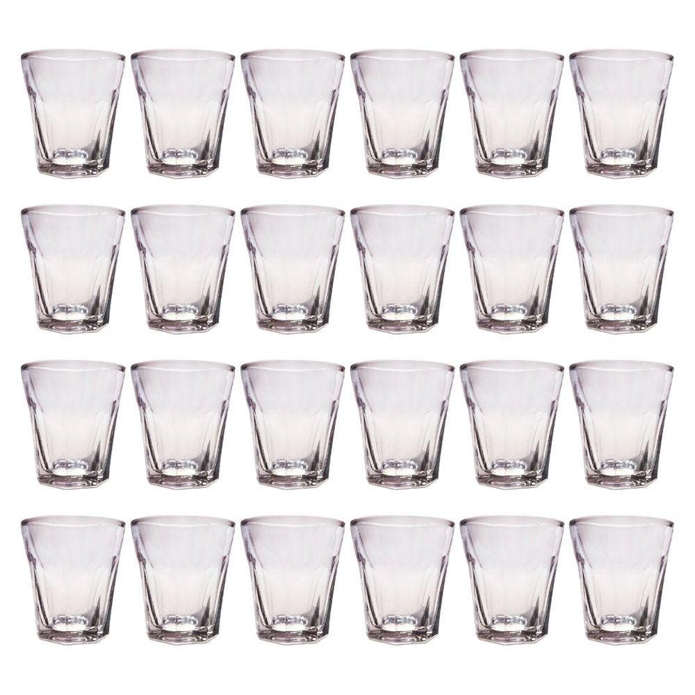 Kit 24 Peças Copo Shot Vidro Tequila Cachaça Bar 45ml Dose