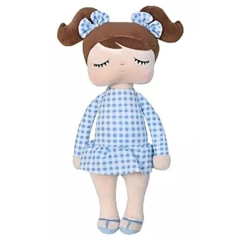 Boneca Metoo Angela Malu 33 CM Vestido Azul