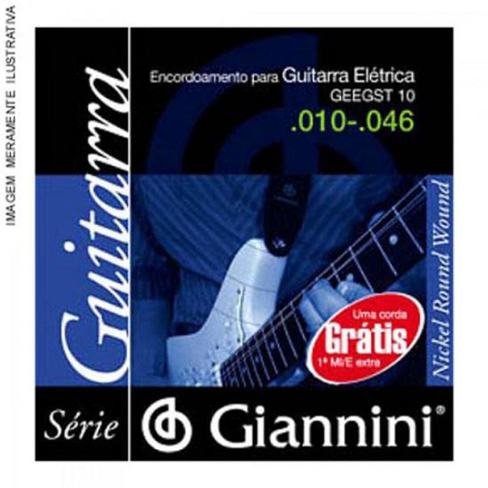 Corda de ACO Canario GEEGST9.4 para Guitarra com Bolinha 4A Corda Giannini