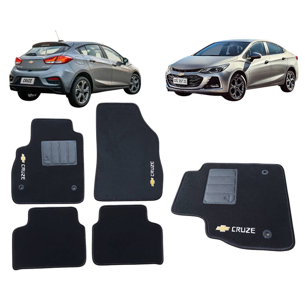 Tapete Carpete 6Mm Gm/Chevrolet Cruze Todos 2019 20 21 22 23