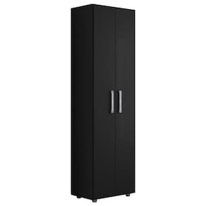 Armário Lavanderia Multiuso Beatriz 2 Portas Preto Fosco - Desk Design