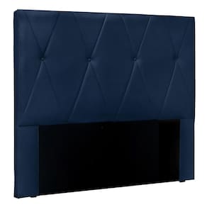 Cabeceira Solteiro 0,90m ávila Suede Azul Marinho - Pallazio