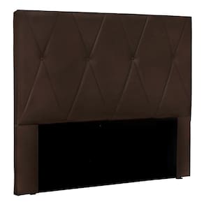 Cabeceira Solteiro 0,90m ávila Suede Marrom - Pallazio