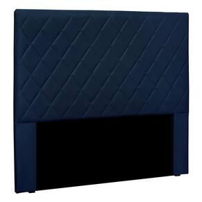 Cabeceira Casal 1,40m Córdoba Suede - Pallazio Cor Azul Marinho