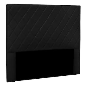 Cabeceira Solteiro 0,90m Córdoba Suede - Pallazio Cor Preto