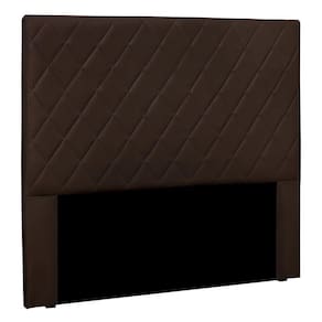 Cabeceira Queen 1,60m Córdoba Suede - Pallazio Cor Marrom