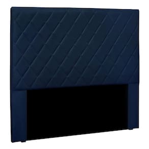 Cabeceira Casal 1,40m Córdoba Suede Azul Marinho - Pallazio
