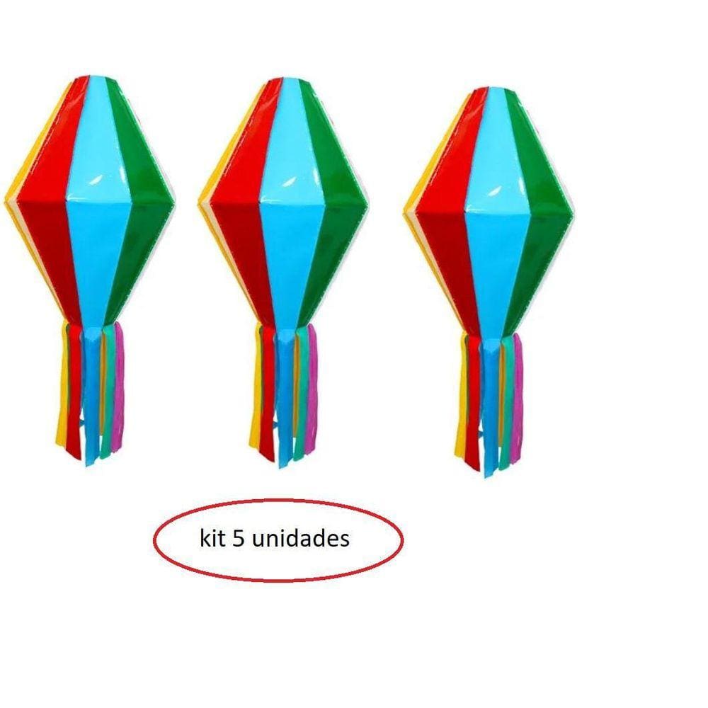 Kit 5 Mini Balão Pendurar Enfeitar Festa Junina Arraiá 14Cm