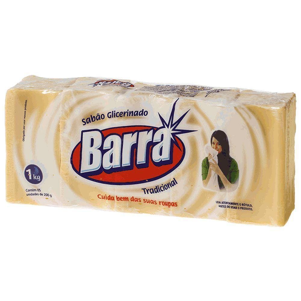 Sabao Em Pedra Barra Amarelo 1Kg