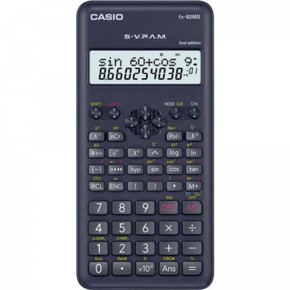 Calculadora Científica 240 Funções Casio Fx-82Ms-2-S4-Dh