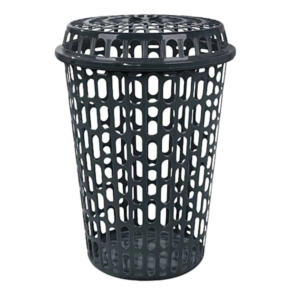 Cesto Telado Para Roupas Com Tampa 60L