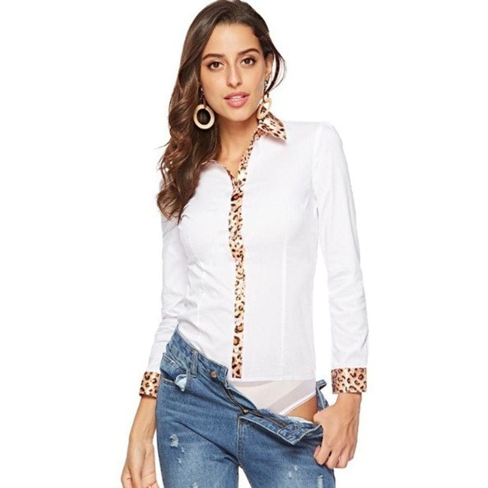 Camisa Social Body Feminina Manga Longa Ou Curta Tipo Colan