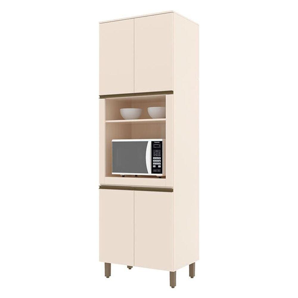 Armário Paneleiro Torre Quente 1 Forno Évelin Off White - Henn