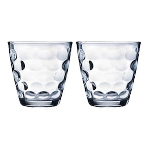 Jogo Transparente Redondo Bangkok 2 Copos 250ML Vidro Suco