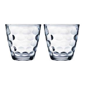 Copos de Vidro Bangkok Transparente Redondo 250ML Água 2 un