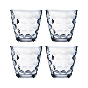 Copos de Vidro Bangkok Transparente Redondo 250ML Água 4 un