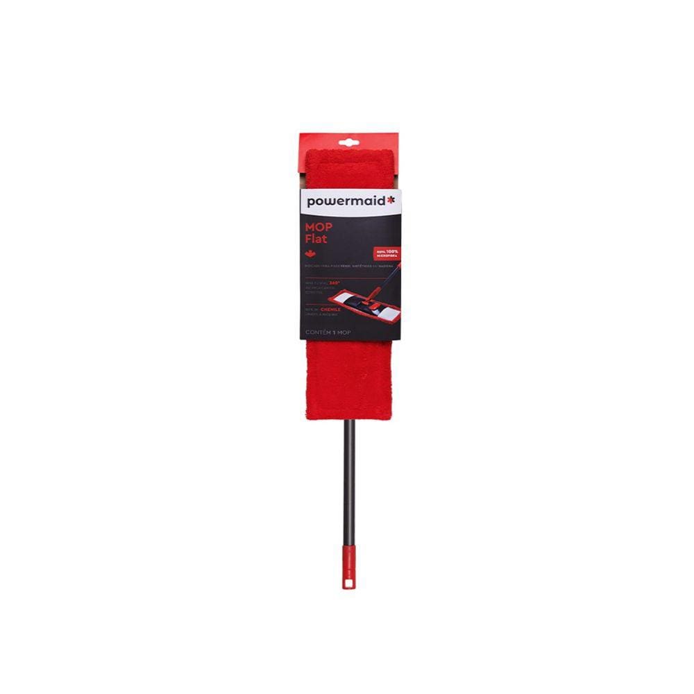 Rodo Mop Flat Multiuso Com Pano Cabo Ajustável Base 360º