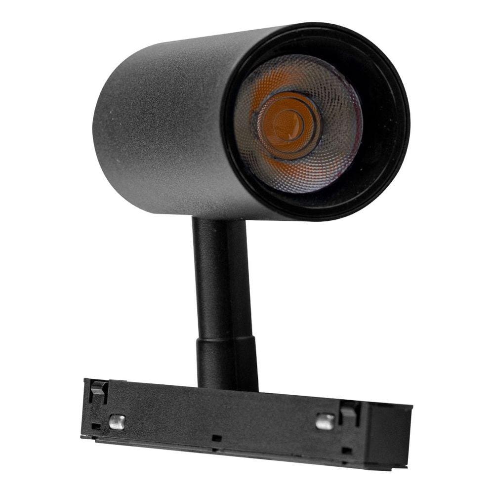 Spot Led 10w 48v P/ Trilho Eletrificado Magnético Preto St2809