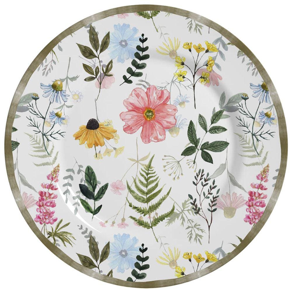Conjunto de 6 Pratos Rasos - Floratta