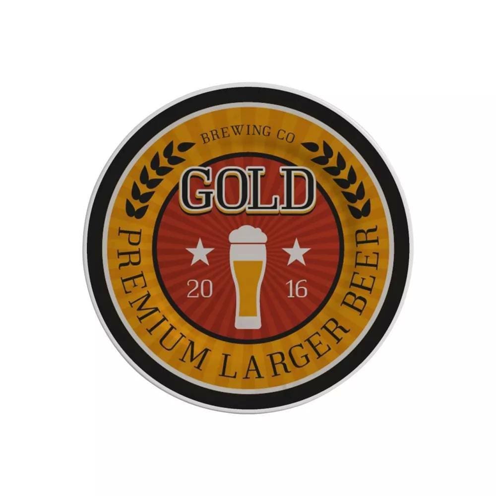Conjunto de 6 Pratos de Sobremesa - Beer