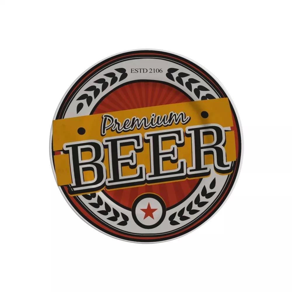 Conjunto de 6 Pratos de Sobremesa - Beer