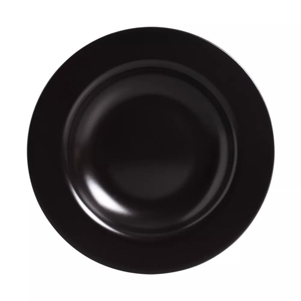 Conjunto de 6 Pratos Fundos - Preto Acetinado