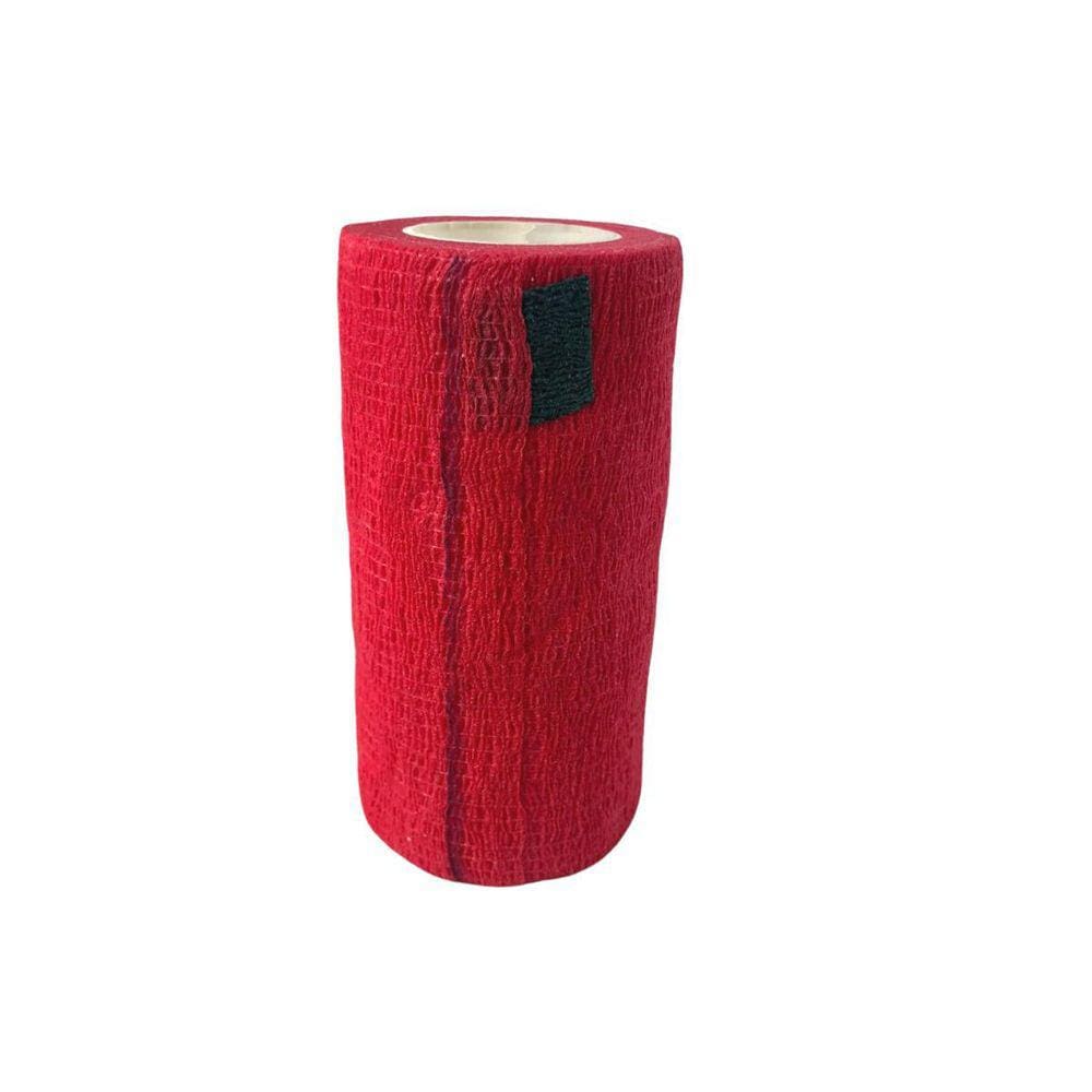 Bandagem Elástica Adesiva Flexível 10Cm Vermelha Hppner