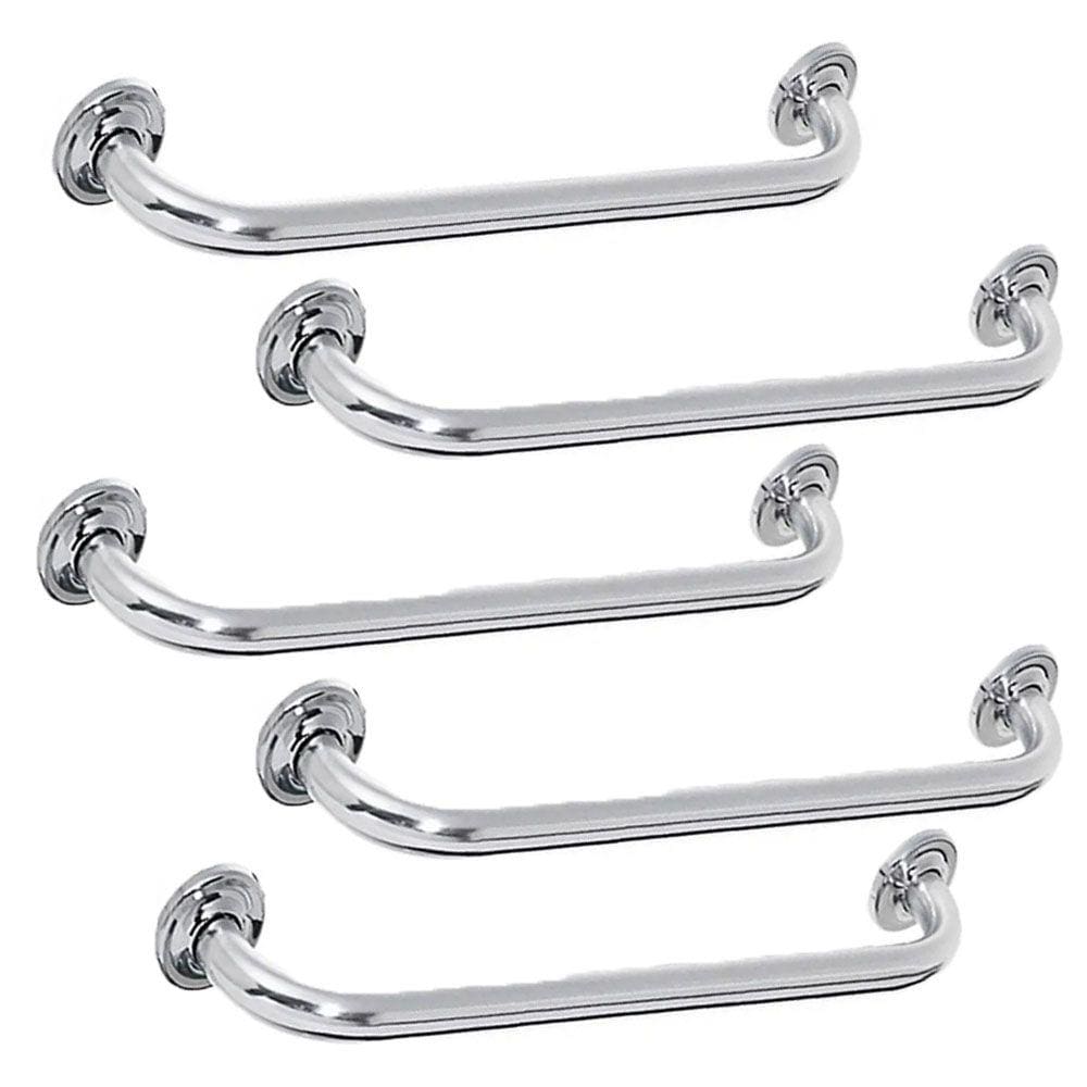 Alça Barra Apoio Kit 5 Uni 60cm Acessibilidade Banheiro Idoso Cadeirante Gestante Criança Segurança Evita Acidente