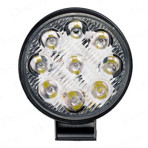 Mini Farol Led Milha Redondo 27w 9 Led 12/24v Off Road